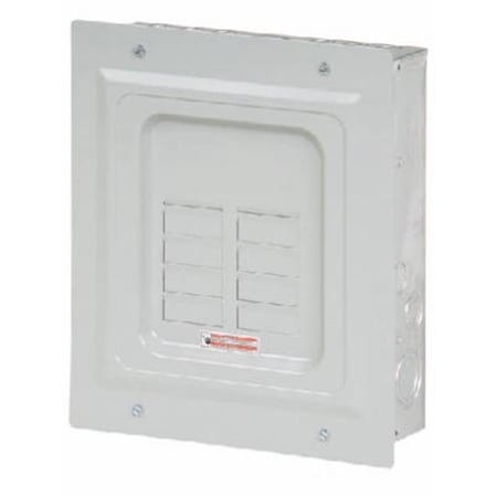 Eaton Load Center, 8 Spaces, 125A, 120/240V AC, Main lug, 1 Phase 473009